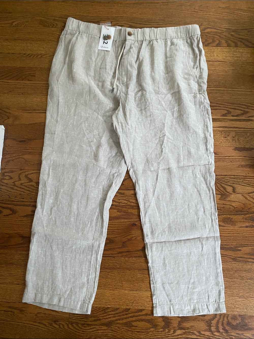 Quince 100% Linen Men's Casual Drawstring Pants